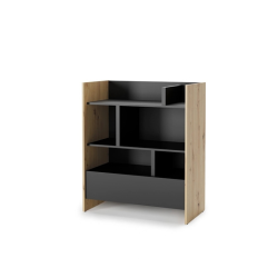 Regał BED CONCEPT BC-25 do półkotapczanu Lenart dąb artisan/czarny