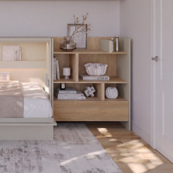 Regał BED CONCEPT BC-25 do półkotapczanu Lenart Kaszmir/Dąb Nagano - WYSYŁKA 24H - domowanie.pl