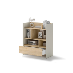 Regał BED CONCEPT BC-25 do półkotapczanu Lenart Kaszmir/Dąb Nagano - WYSYŁKA 24H - domowanie.pl