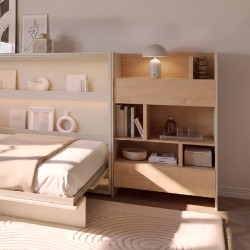 Regał BED CONCEPT BC-26 do półkotapczanu Lenart Kaszmir/Dąb Nagano - WYSYŁKA 24H - domowanie.pl