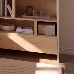 Regał BED CONCEPT BC-26 do półkotapczanu Lenart Kaszmir/Dąb Nagano - WYSYŁKA 24H - domowanie.pl