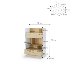 Regał BED CONCEPT BC-26 do półkotapczanu Lenart - WYSYŁKA 24H - domowanie.pl