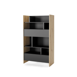 Regał BED CONCEPT BC-27 do półkotapczanu Lenart dąb artisan/czarny