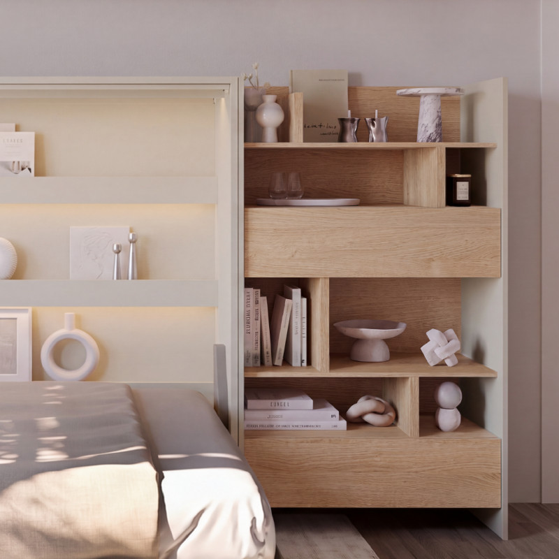 Regał BED CONCEPT BC-27 do półkotapczanu Lenart Kaszmir/Dąb Nagano - WYSYŁKA 24H - domowanie.pl
