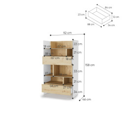 Regał BED CONCEPT BC-27 do półkotapczanu Lenart - WYSYŁKA 24H - domowanie.pl