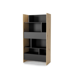 Regał BED CONCEPT BC-28 do półkotapczanu Lenart dąb artisan/czarny