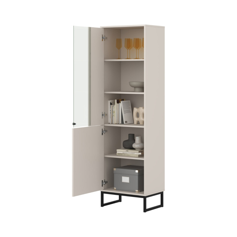Witryna do salonu Loft Typ 05 beżowa – nowoczesny design