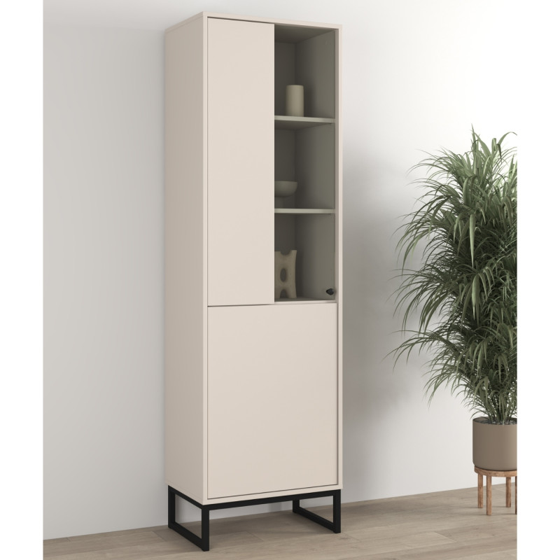 Witryna do salonu Loft Typ 05 beżowa – nowoczesny design