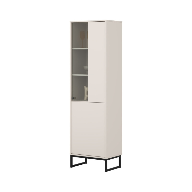Witryna do salonu Loft Typ 05 beżowa – nowoczesny design