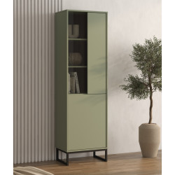 Witryna do salonu Loft Typ 05 zielona – nowoczesny design