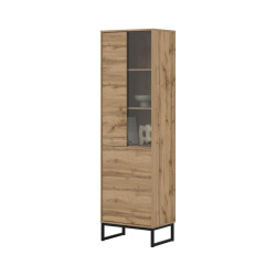 Witryna do salonu Loft Typ 05 dąb wotan – nowoczesny design