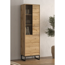Witryna do salonu Loft Typ 05 dąb wotan – nowoczesny design