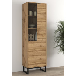 Witryna do salonu Loft Typ 05 dąb wotan – nowoczesny design