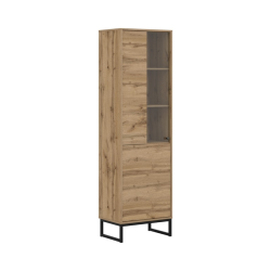 Witryna do salonu Loft Typ 05 dąb wotan – nowoczesny design