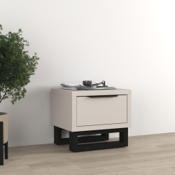 Szafka nocna Halle S Typ 22 Helvetia – loft, kaszmir/czarny