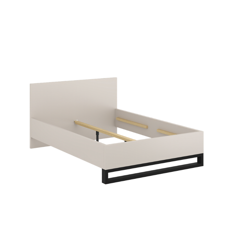 Łóżko Halle S Typ 31 Helvetia – 160x200, loft, kaszmir/czarny