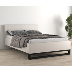 Łóżko Halle S Typ 31 Helvetia – 160x200, loft, kaszmir/czarny