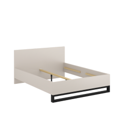 Łóżko Halle S Typ 32 Helvetia – 180x200, loft, kaszmir/czarny