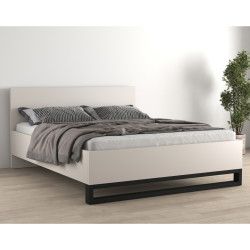 Łóżko Halle S Typ 32 Helvetia – 180x200, loft, kaszmir/czarny
