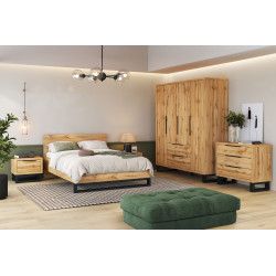 Bieliźniarka 90 cm Halle S 38 dąb wotan | Domowanie.pl