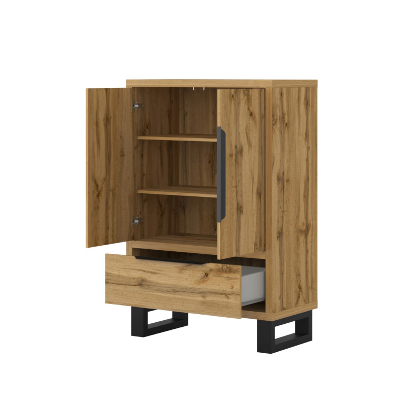 Bieliźniarka 90 cm Halle S 38 dąb wotan | Domowanie.pl
