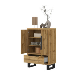 Bieliźniarka 90 cm Halle S 38 dąb wotan | Domowanie.pl