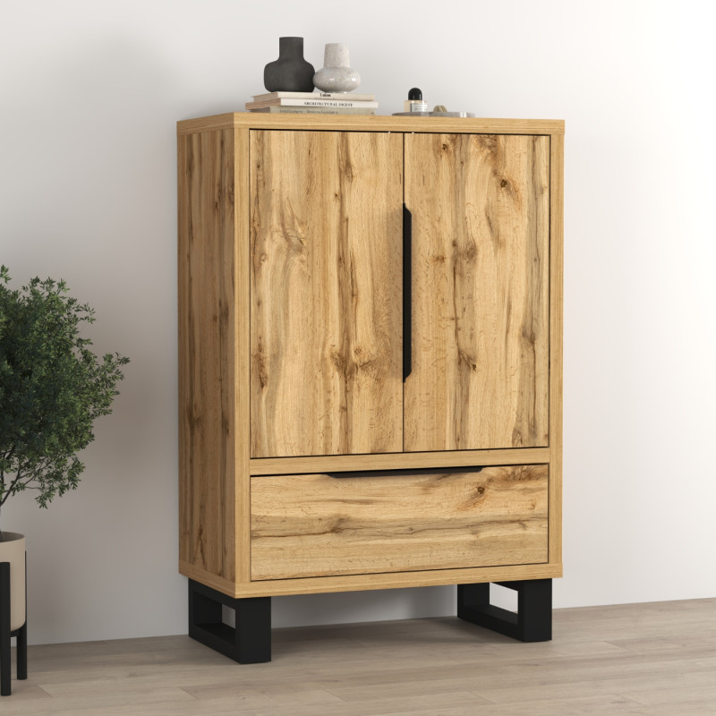 Bieliźniarka 90 cm Halle S 38 dąb wotan | Domowanie.pl