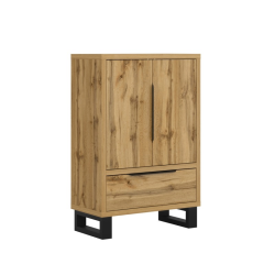 Bieliźniarka 90 cm Halle S 38 dąb wotan | Domowanie.pl