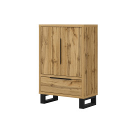 Bieliźniarka 90 cm Halle S 38 dąb wotan | Domowanie.pl