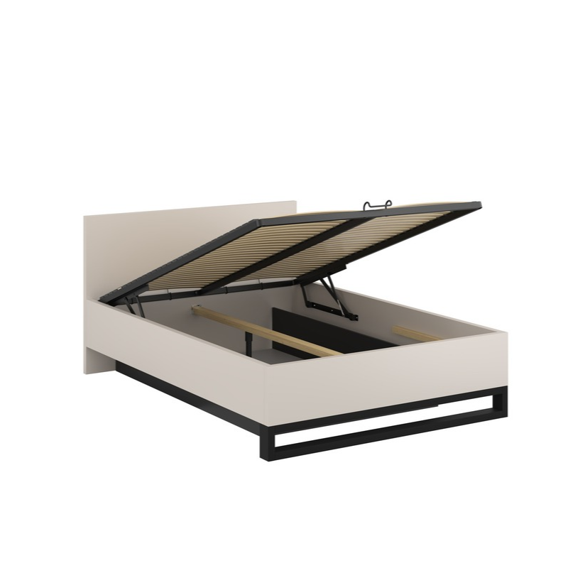 Łóżko Halle S Typ 51 Helvetia – 160x200, kaszmir, z pojemnikiem