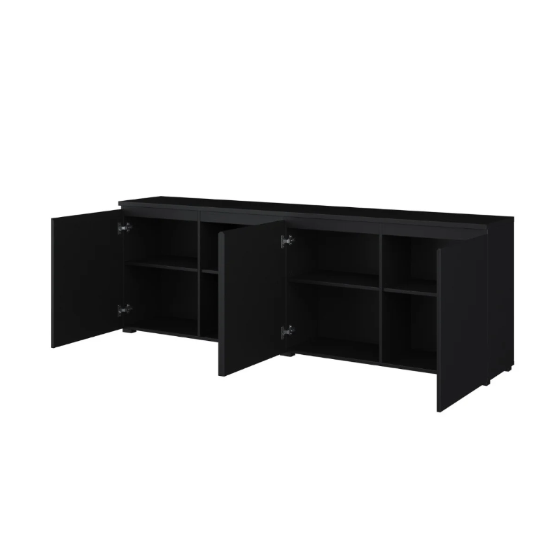Komoda szeroka Modo 4D czarny onyx Helvetia | Domowanie
