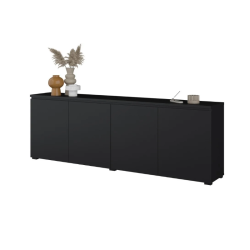 Komoda szeroka Modo 4D czarny onyx Helvetia | Domowanie