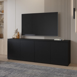 Komoda szeroka Modo 4D czarny onyx Helvetia | Domowanie