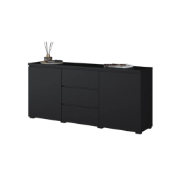 Komoda z szufladami Modo 150 cm czarny onyx| Domowanie.pl