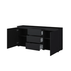 Komoda z szufladami Modo 150 cm czarny onyx| Domowanie.pl