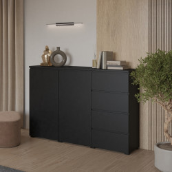 Komoda Modo 2D4S czarny onyx Helvetia 45