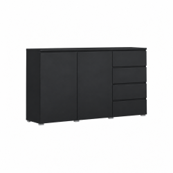 Komoda Modo 2D4S czarny onyx Helvetia 45