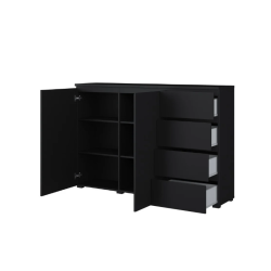 Komoda Modo 2D4S czarny onyx Helvetia 45