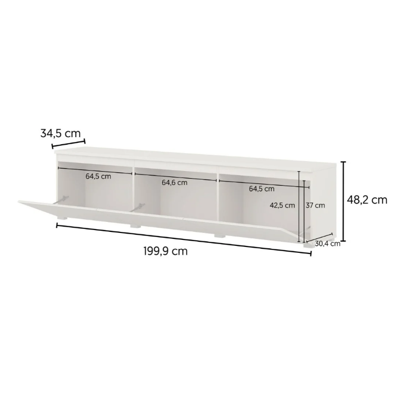 Komoda pod telewizor Modo 199,9 cm kaszmir Helvetia