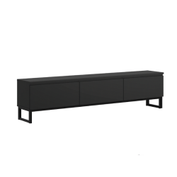 Komoda RTV na nóżkach Modo II 199,9 cm czarny onyx Helvetia