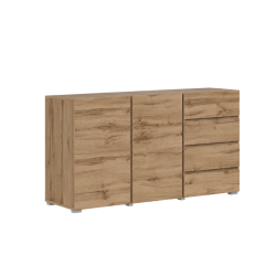 Komoda Asymetric dąb wotan 138 cm | Domowanie.pl