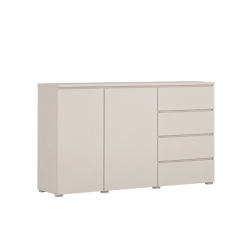 Komoda Asymetric kaszmir 138 cm z szufladami | Domowanie.pl