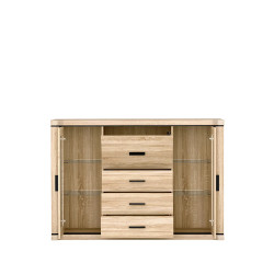 Komoda Dallas 157cm D7 dąb sonoma - domowanie.pl