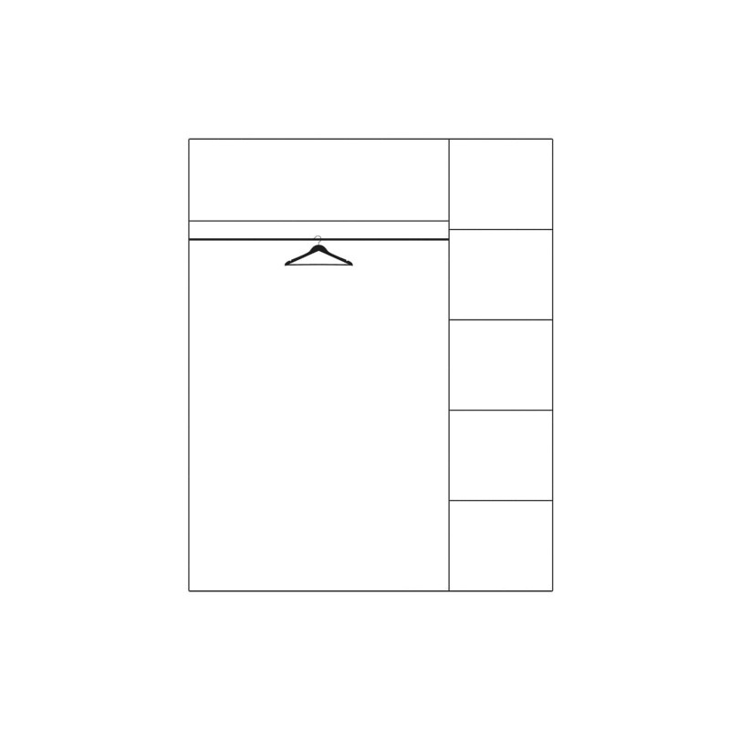 Szafa 3-drzwiowa Velvet Typ 73 Szynaka Meble Kolekcja Velvet