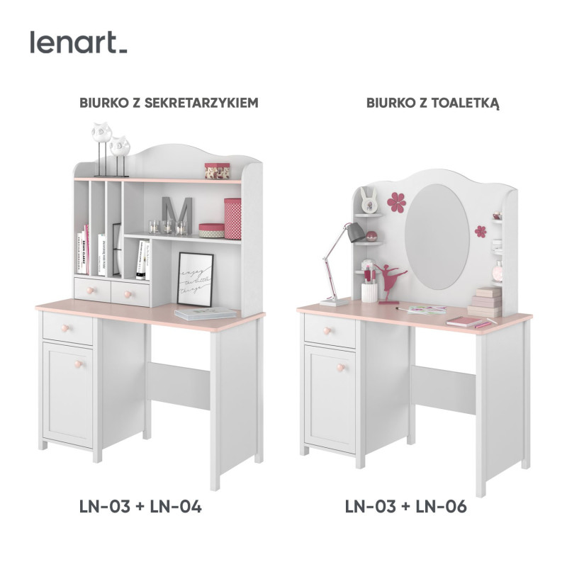 Nadstawka do biurka Luna LN-04 Lenart Kolekcja Luna