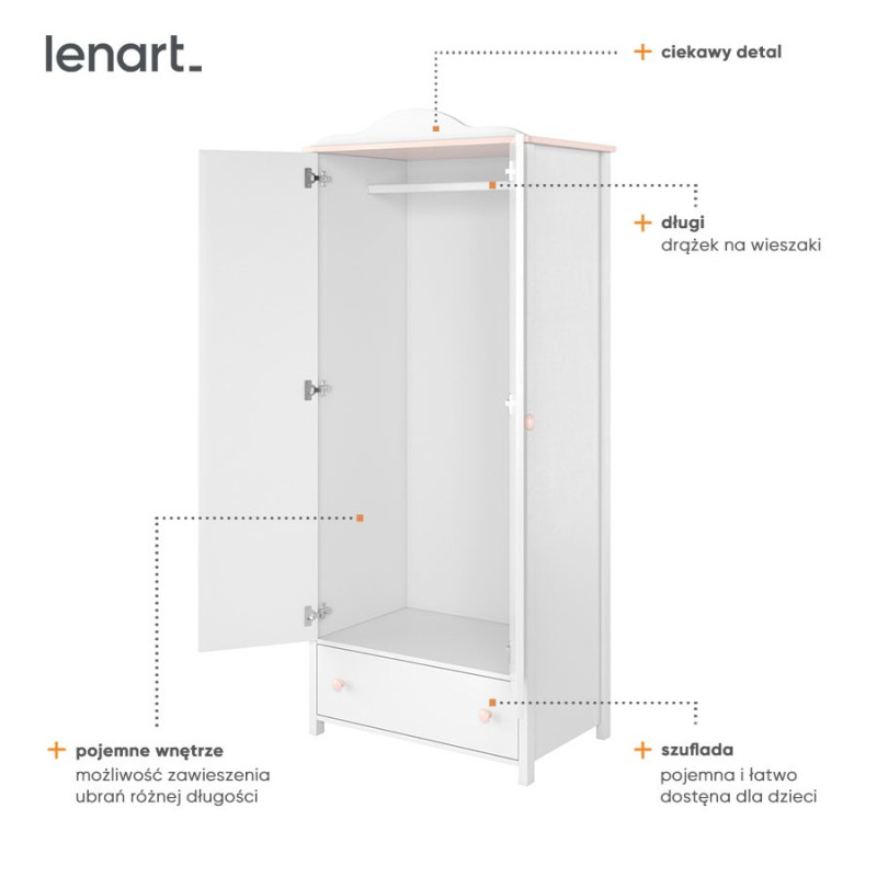 Szafa Luna LN-01 Lenart Kolekcja Luna