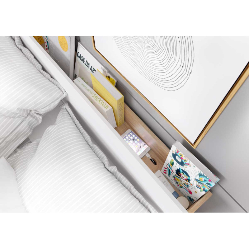 Łóżko z pojemnikiem na pościel Dentro DT-02 Lenart Kolekcja