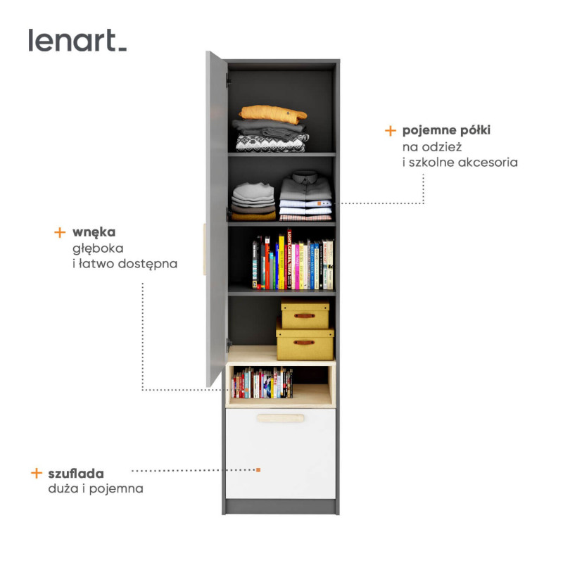 Szafa Pok PO-03 Lenart Kolekcja Pok