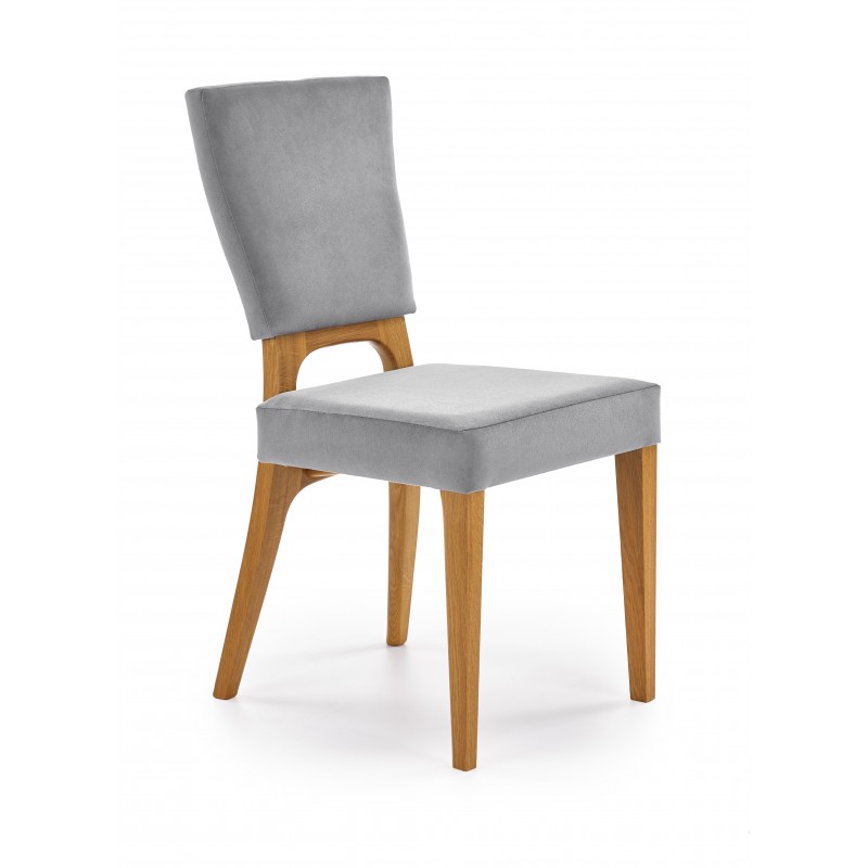 WENANTY krzesło dąb miodowy / popielaty (1p 2szt)