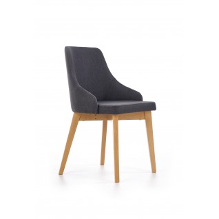 TOLEDO krzesło dąb miodowy / tap. Inari 95 (ciemny grafit) (1p 1szt)